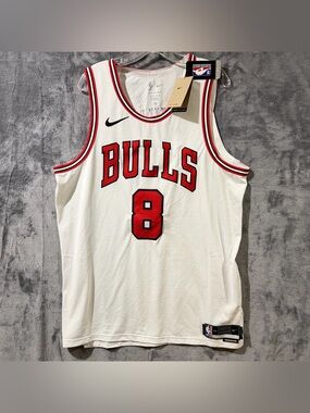 Nike Chicago Bulls Dri-Fit ADV Home Jersey #8 Zach Lavine CW3269-100 Mens XL New